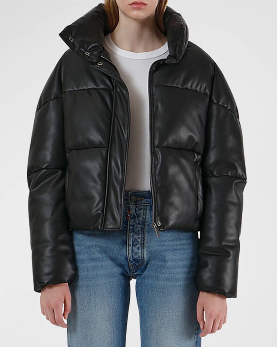 APPARIS Jemma Vegan Leather Short Puffer Jacket Neiman Marcus