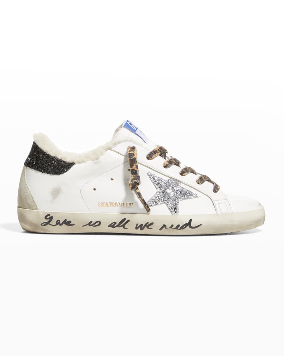 Golden goose leopard laces cheap