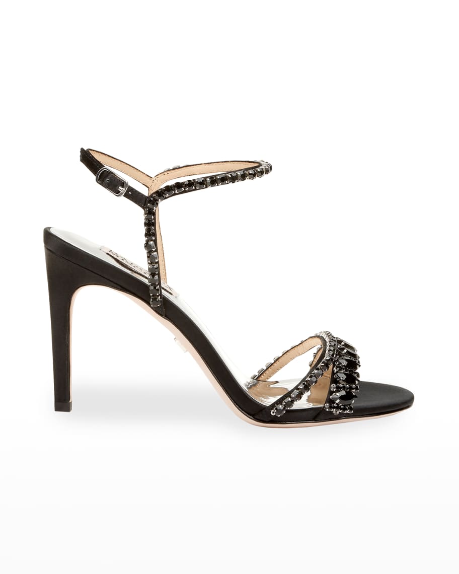 Badgley Mischka Marina Ankle-Strap Sandals | Neiman Marcus