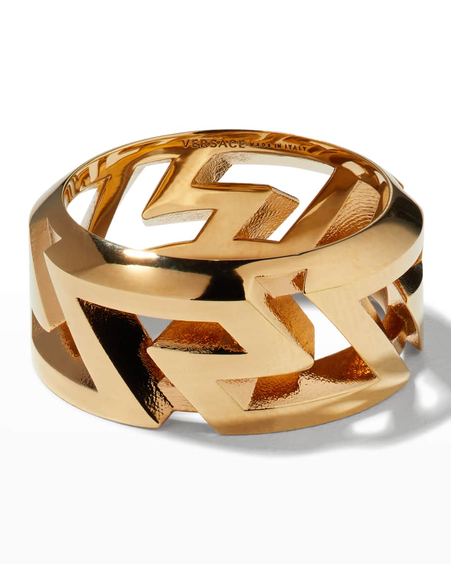Versace greca band ring cheap