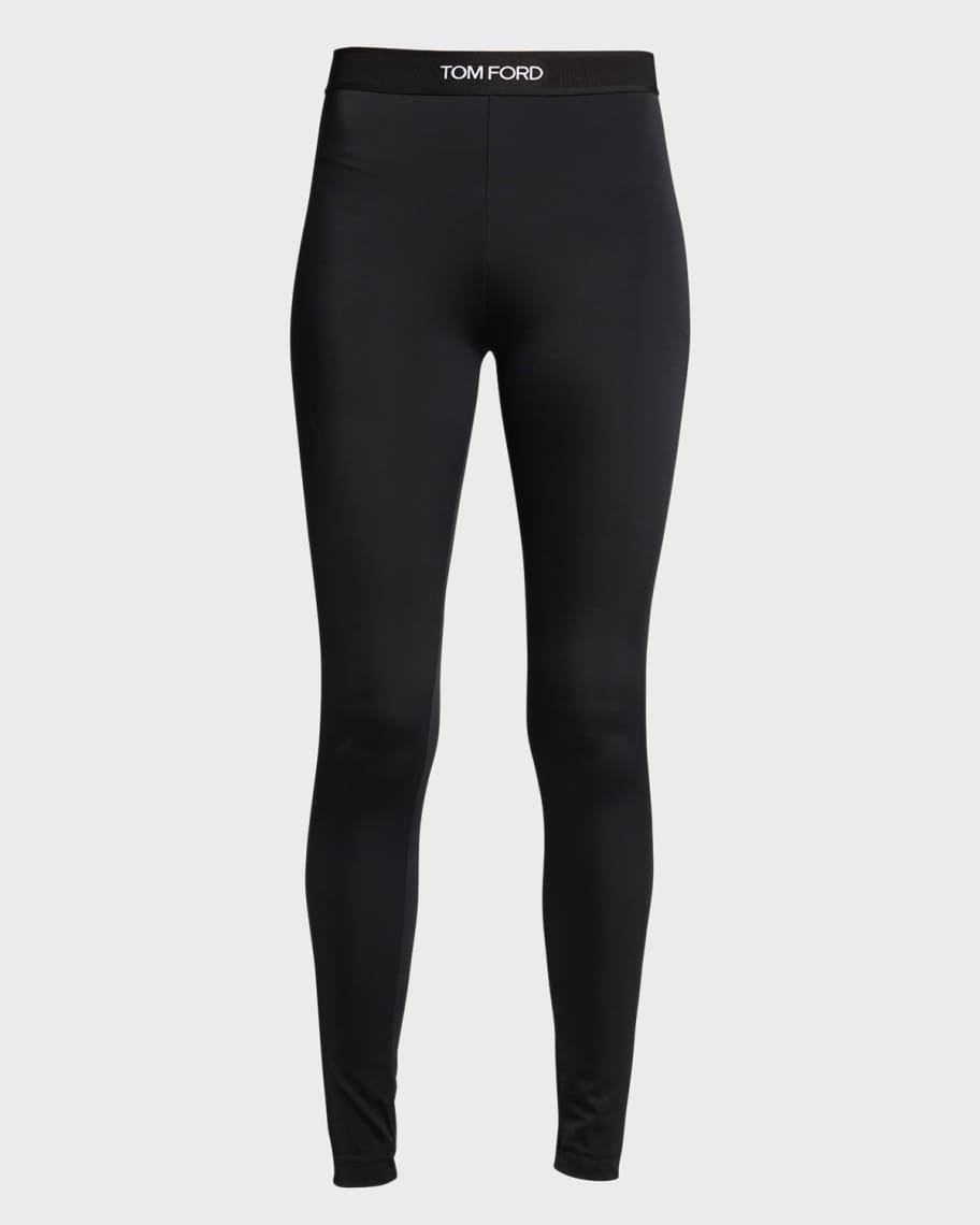 Tom Ford Logo Band Skinny Leg Pants Neiman Marcus