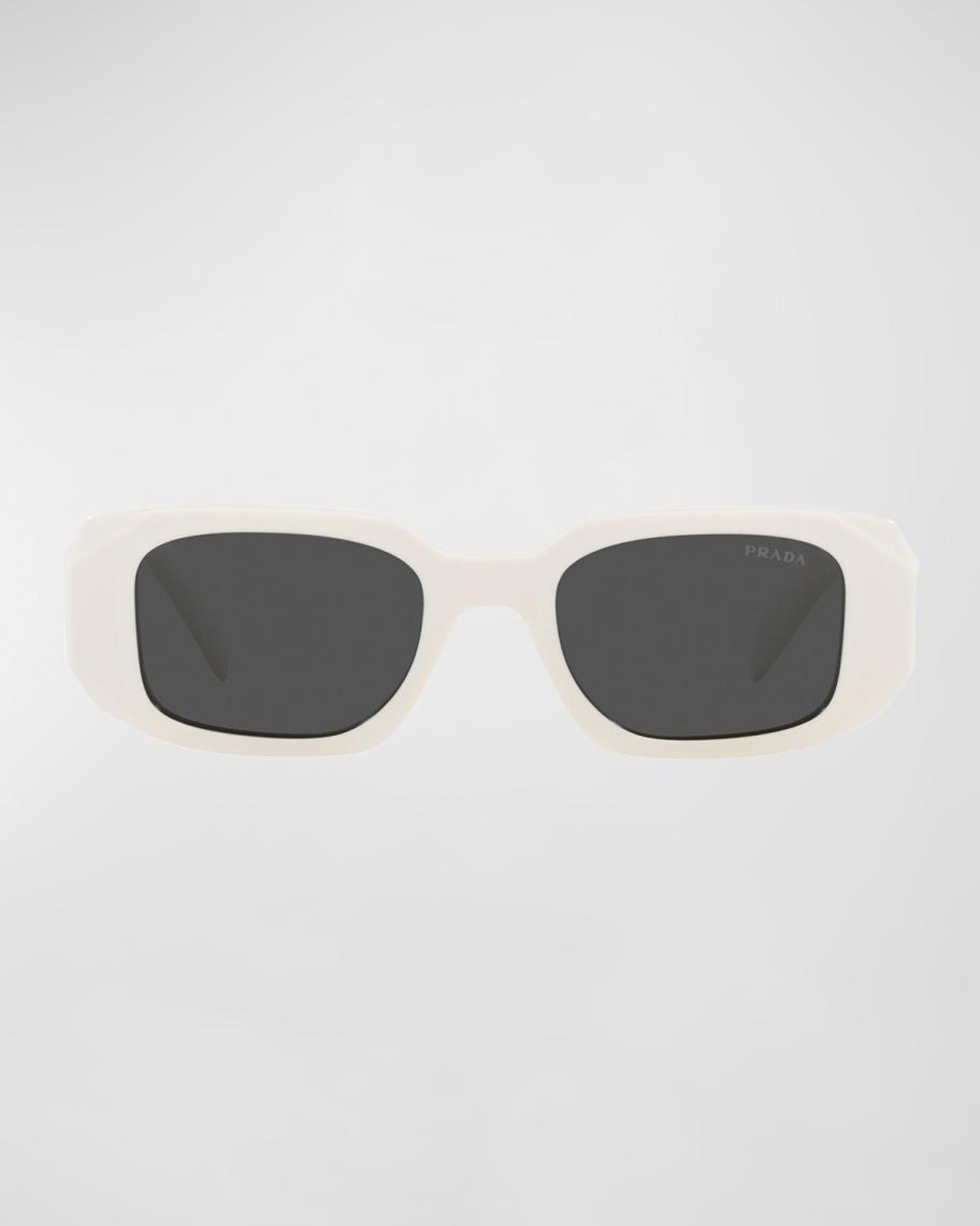 Prada Geometric Rectangle Acetate Sunglasses | Neiman Marcus display picture 2