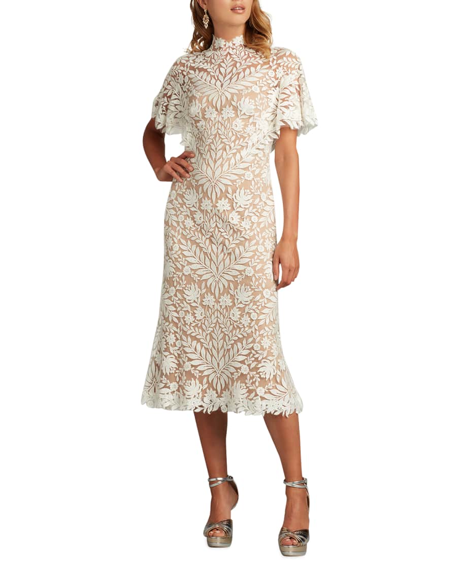 Tadashi shoji midi dress on sale
