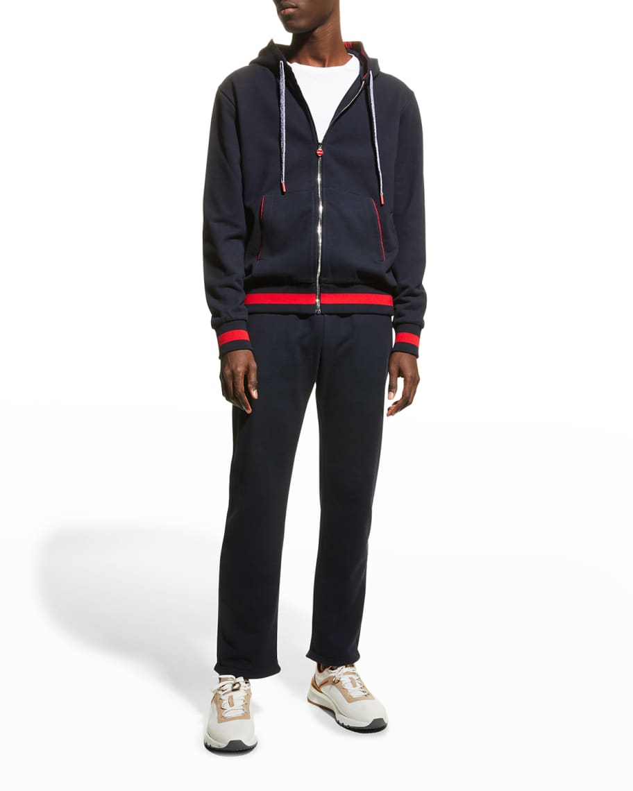 Kiton Men's Tipped Track Suit Jacket | Neiman Marcus