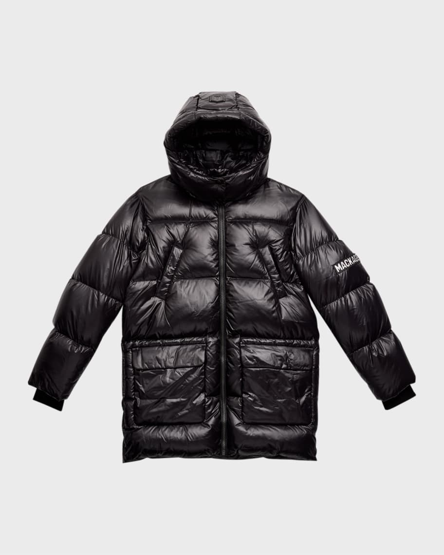 Mackage Kid's Kennie Quilted Logo Jacket, Size 8-14 | Neiman Marcus