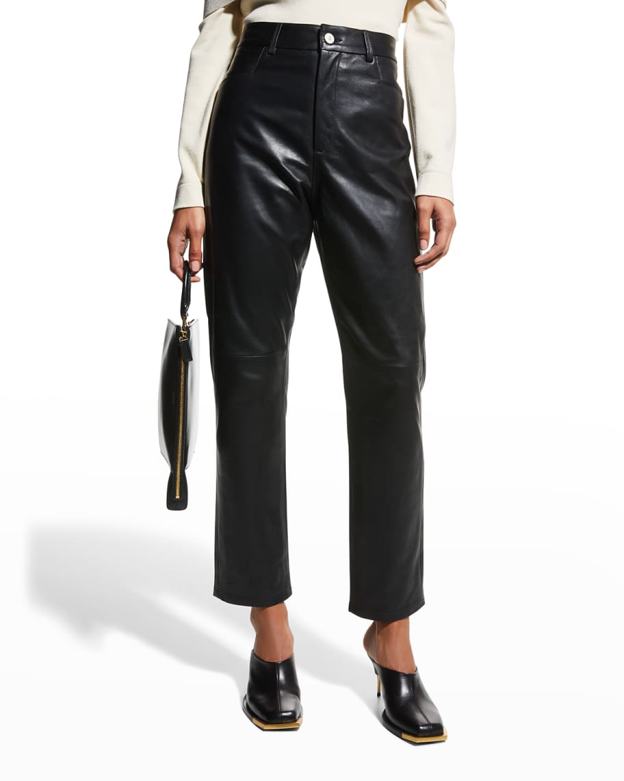 Wandler Carnation Leather Pants | Neiman Marcus