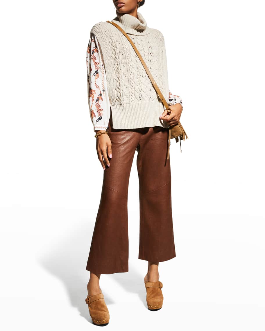 Veronica beard hot sale leather pants