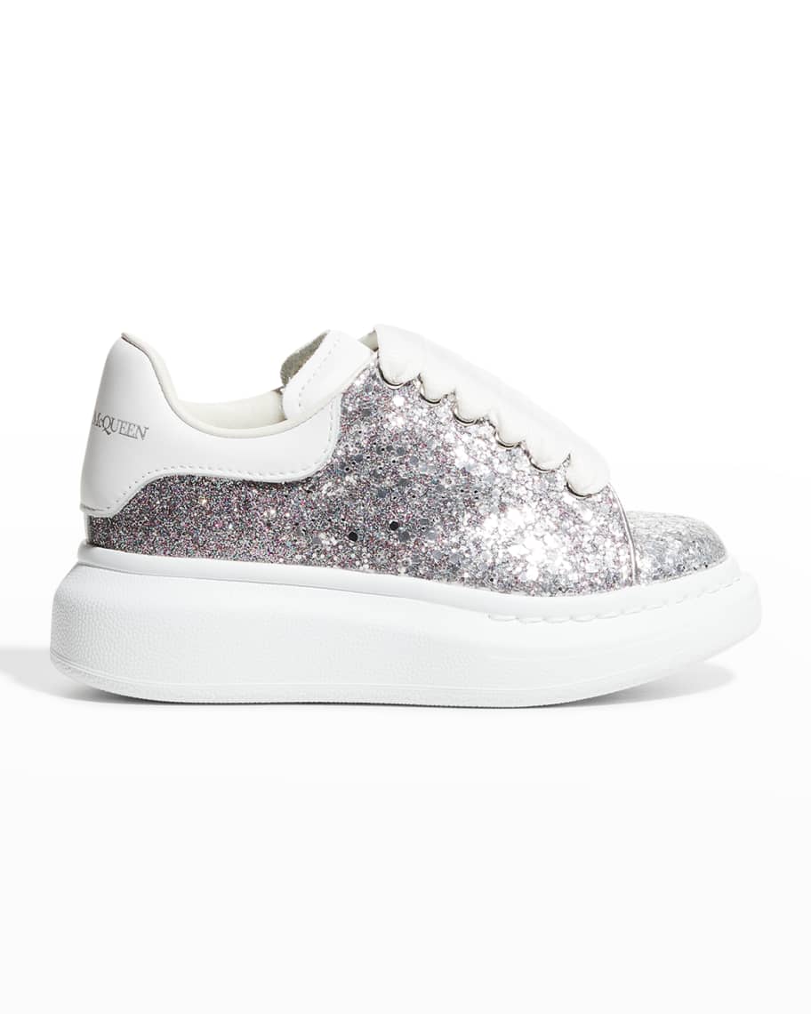 Alexander McQueen Girl's Oversized Glitter Sneakers, Toddler/Kids ...