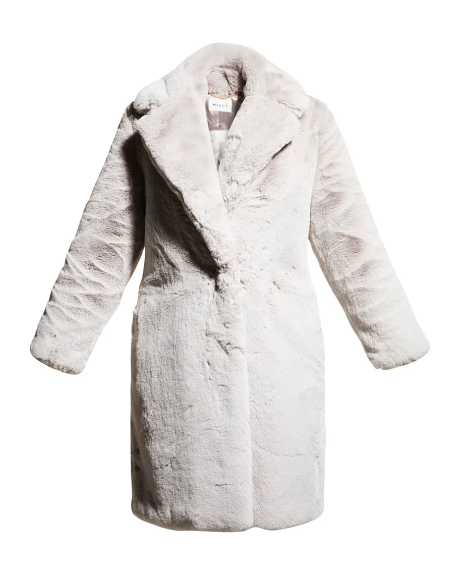 Milly riley faux fur coat shop