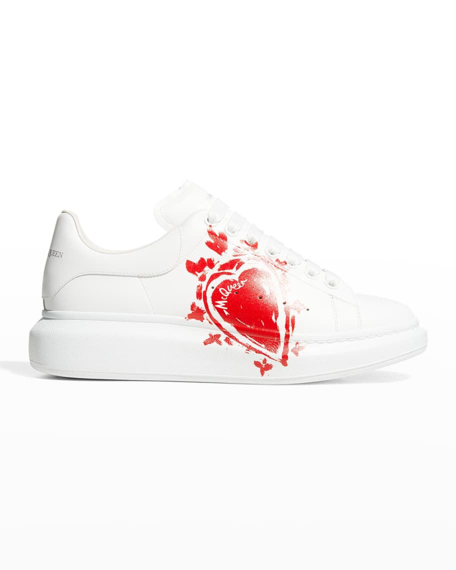 Alexander McQueen Men's Oversized Crystal Platform Sneakers