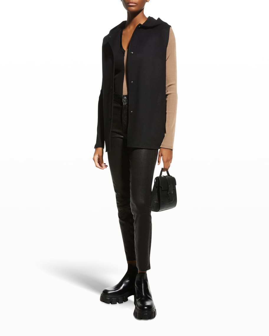 Theory Clairene Luxe New Divide Vest | Neiman Marcus
