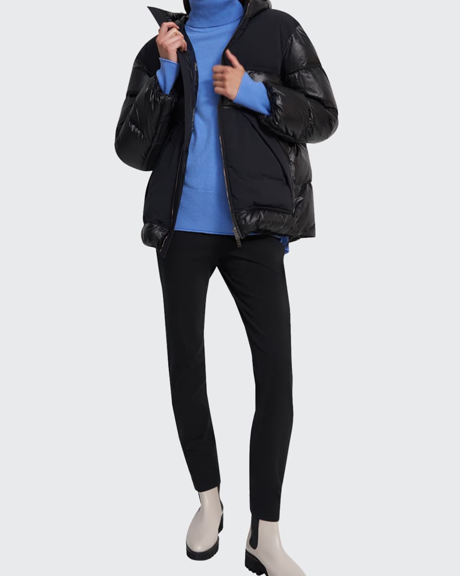 Theory asymmetric puffer jacket sale