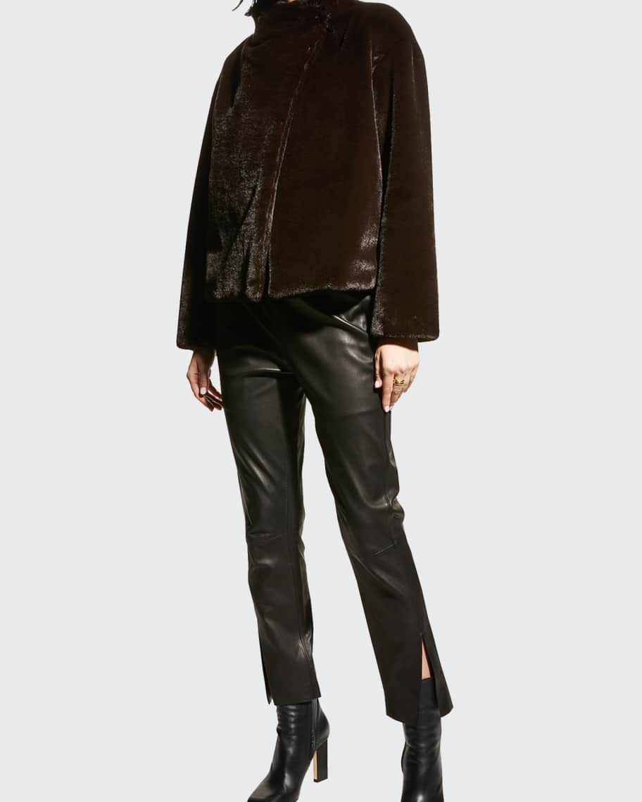 Theory faux shop fur jacket