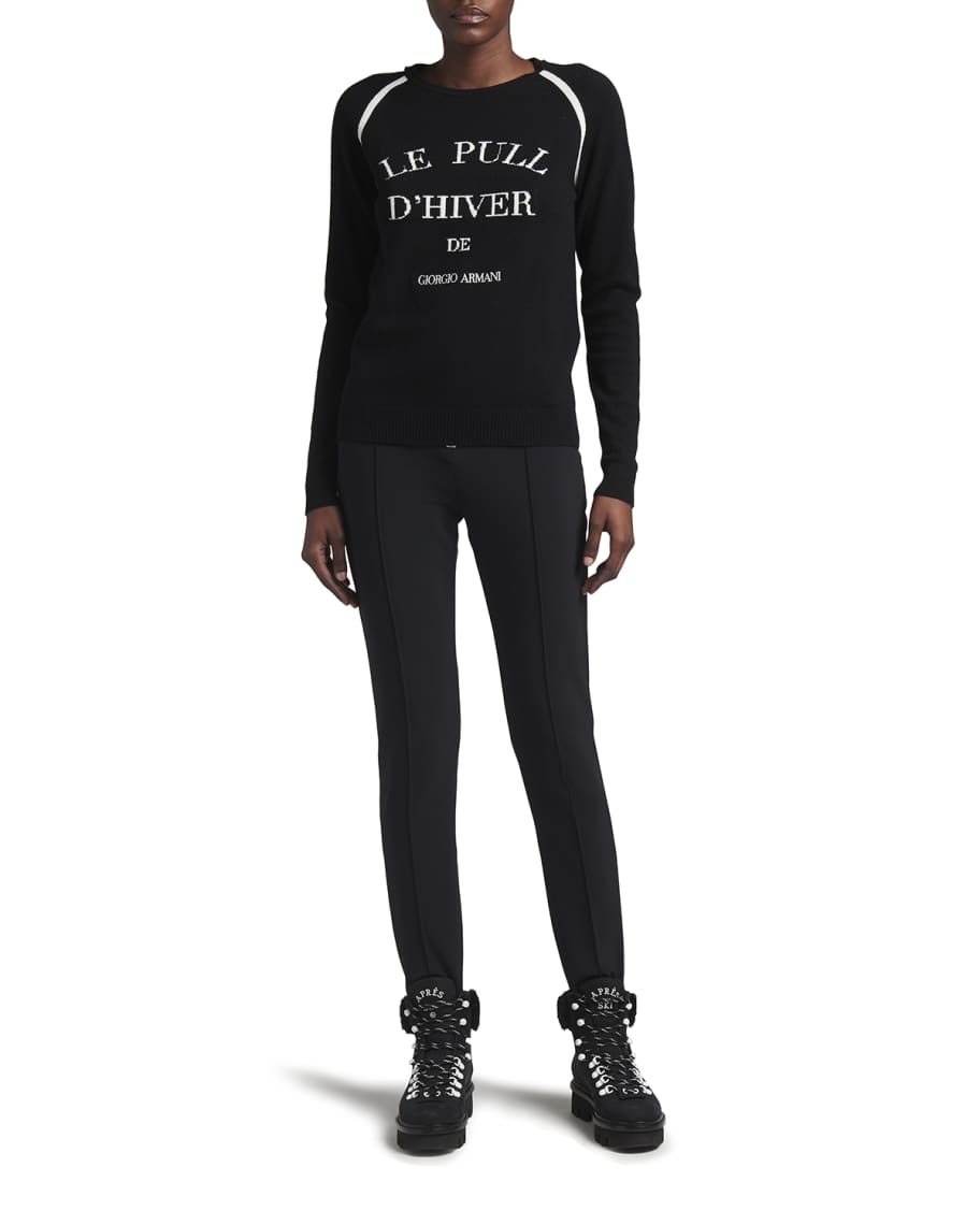 Giorgio Armani Le Pull Logo Cashmere Sweater Neiman Marcus