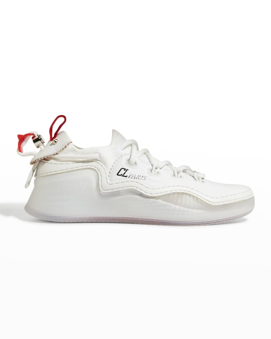 Christian Louboutin Arpoador Donna Clear-Sole Leather Low-Top Sneakers