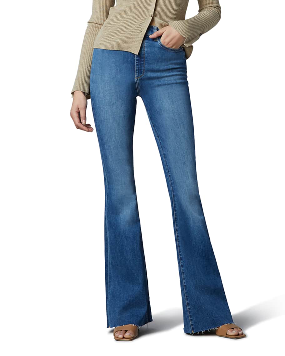 DL1961 Premium Denim Rachel Ultra High-Rise Flare Jeans | Neiman Marcus