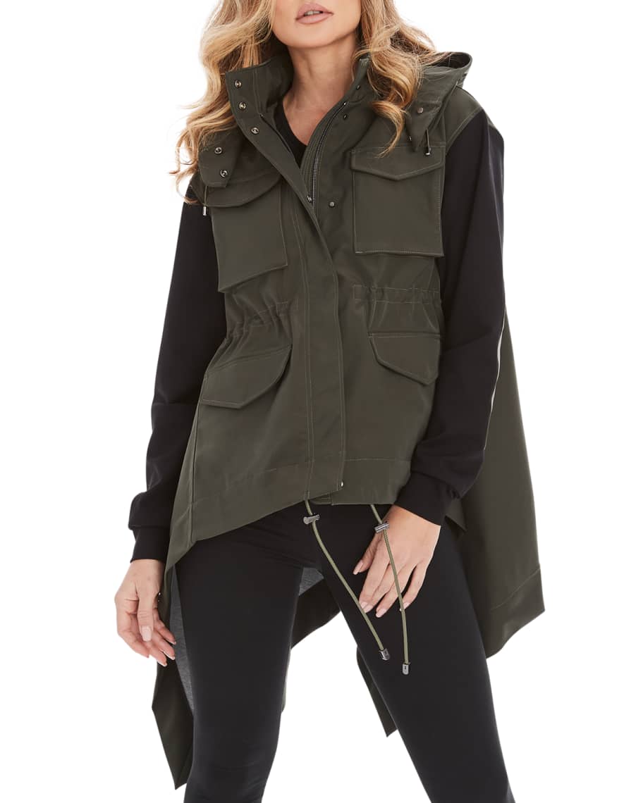 Anatomie Nariah Mixed Media Hooded Jacket Neiman Marcus