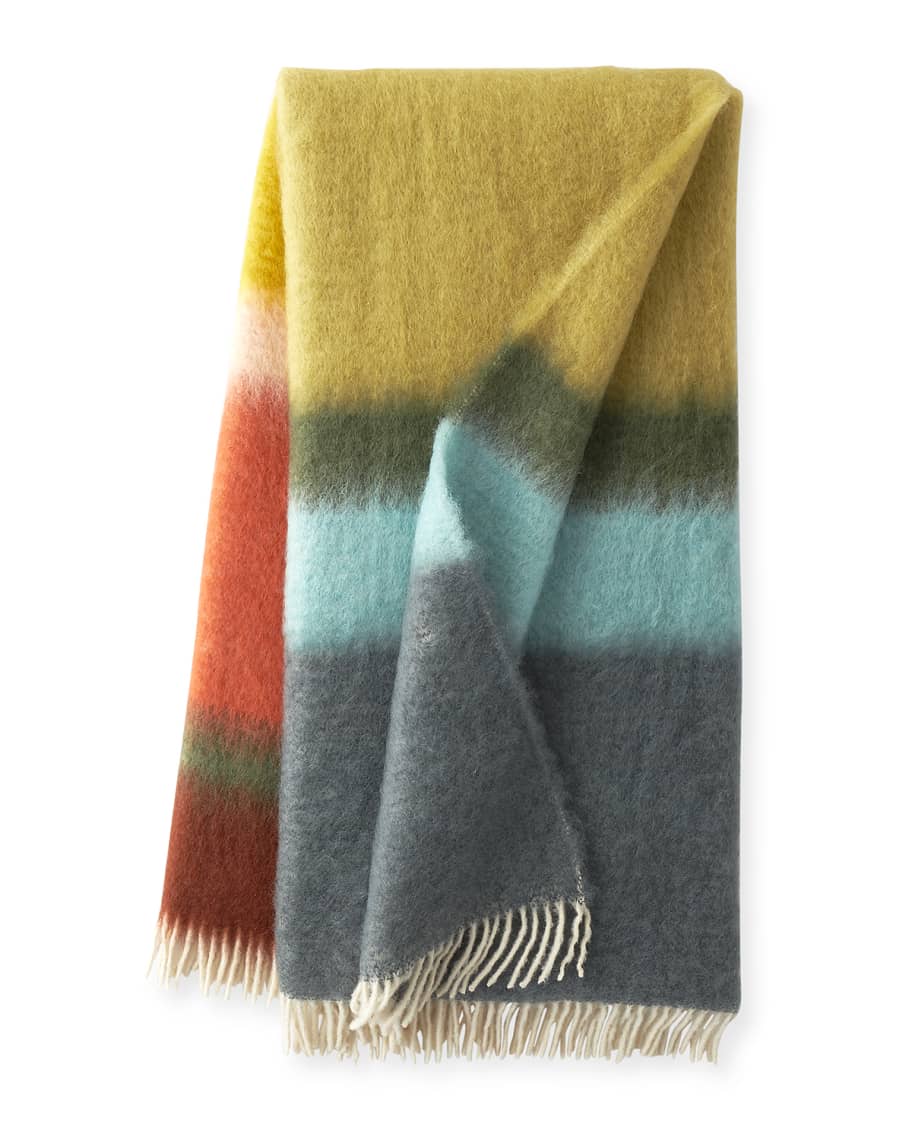 Mantas Ezcaray Matisse Striped Throw Blanket Neiman Marcus