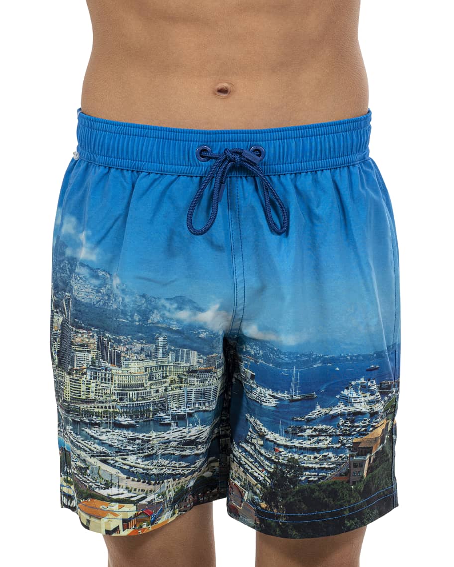 Siamo Verano Boys Monaco Swim Trunks Size Xs Xl Neiman Marcus 8821