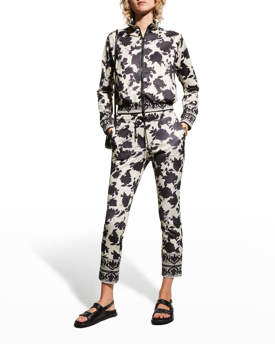 Pam & Gela Printed Crop Bomber Jacket | Neiman Marcus