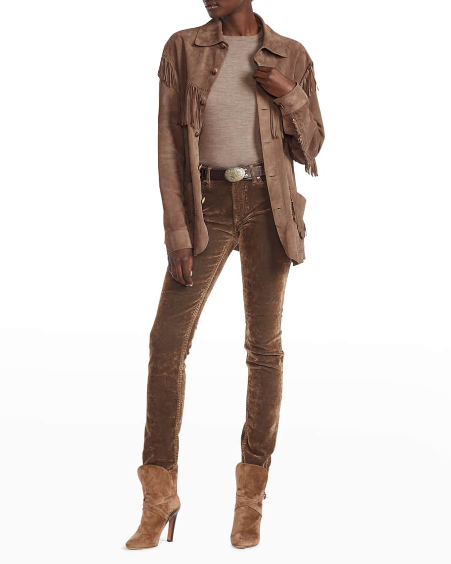 Ralph lauren fringe jacket discount