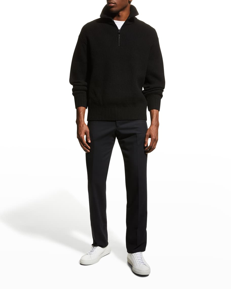 FRAME Men's Wool QuarterZip Sweater Neiman Marcus