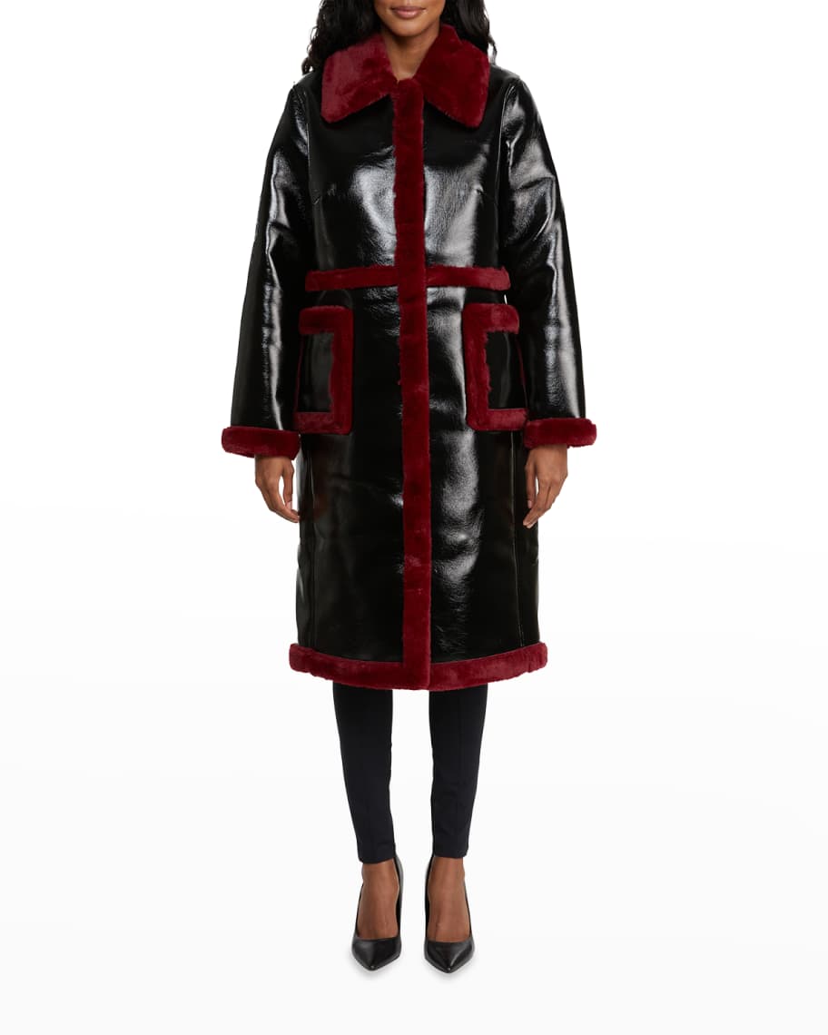 Badgley mischka bunny coat sales