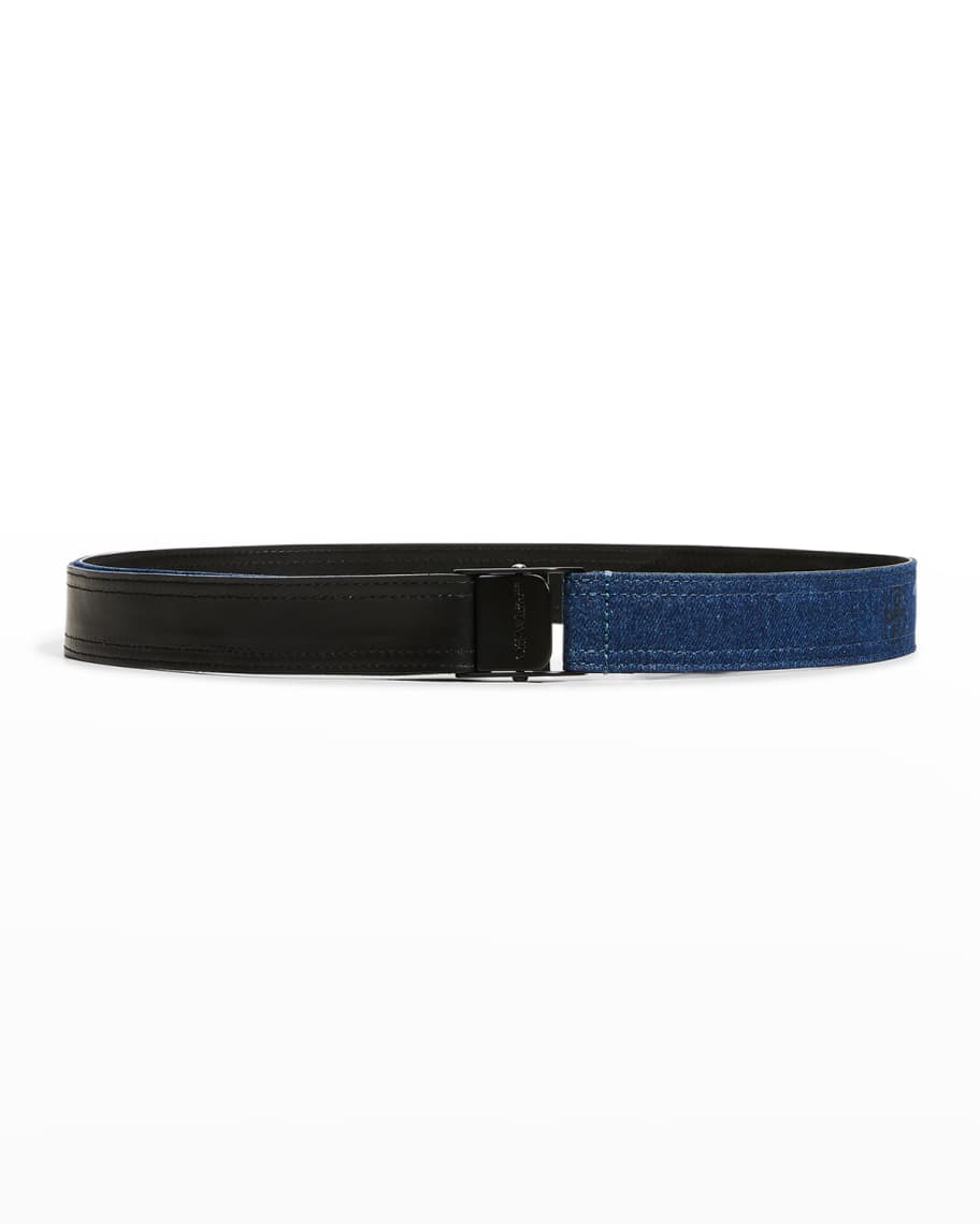 ASOS Design Monogram Buckle Croc Belt