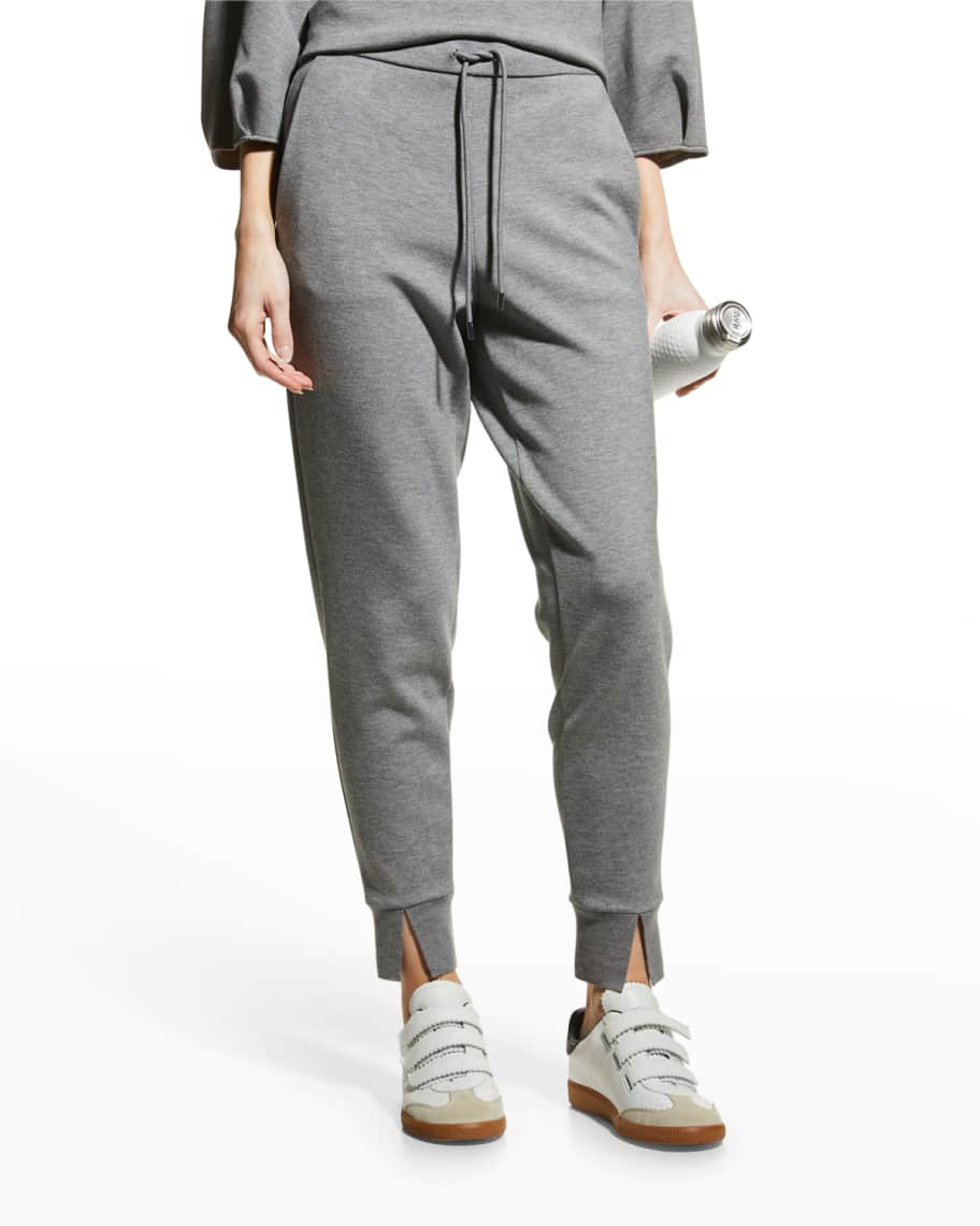 Theory Slouchy DoubleKnit Jogger Pants Neiman Marcus