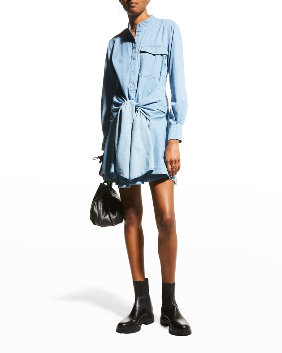 Derek Lam 10 Crosby Leah TieWaist Shirtdress Neiman Marcus
