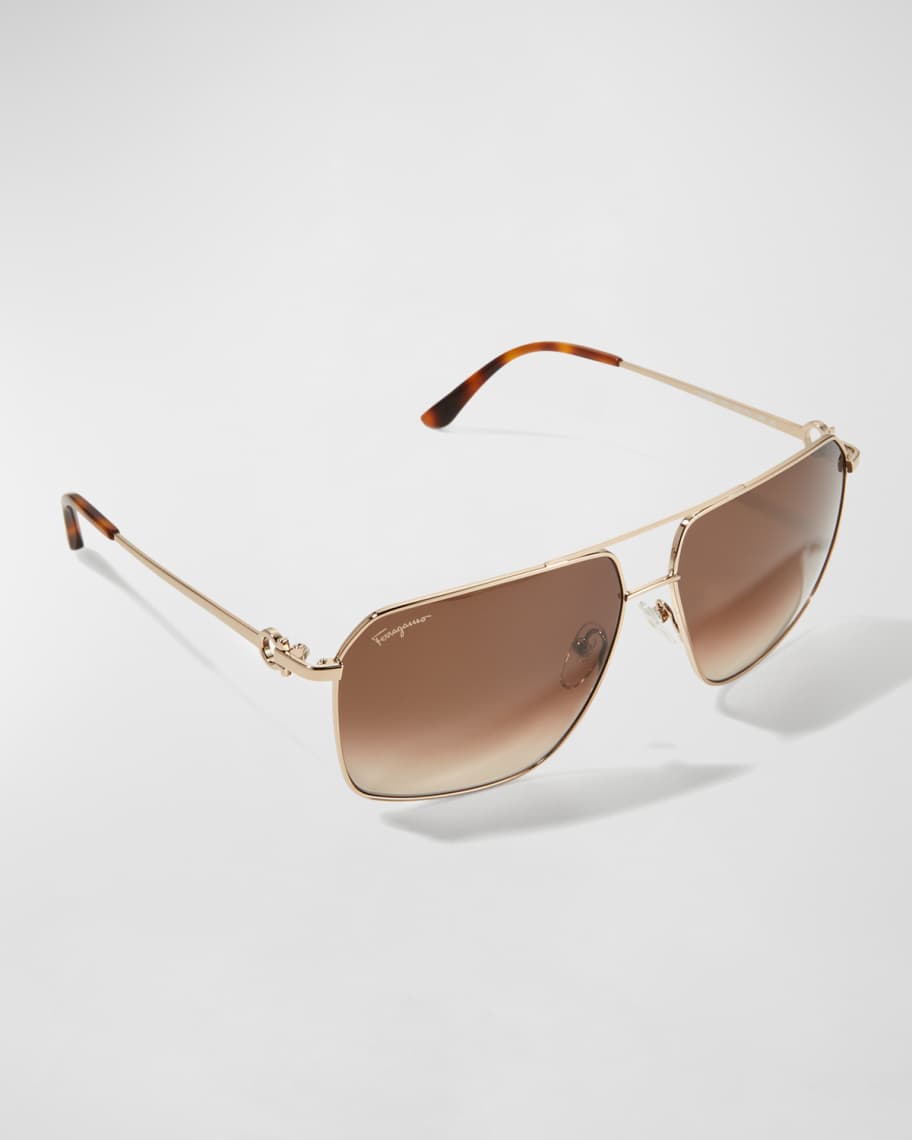 Image 1 of 5: Men's Navigator Gancio Logo Sunglasses