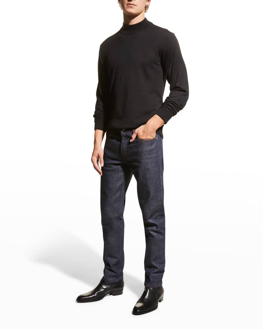 Neiman Marcus Men S Lupetto Fine Gauge Turtleneck Sweater Neiman Marcus