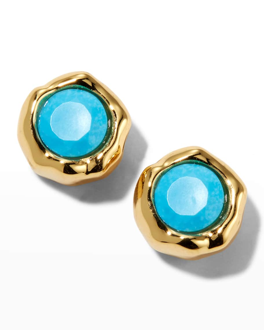 Alexis Bittar Asterales Molten Bezel Stud Earrings