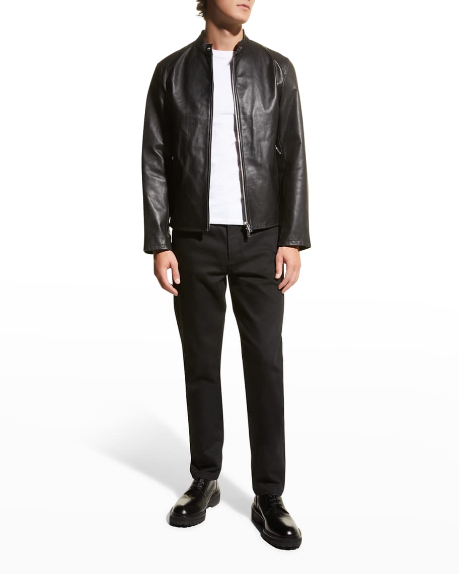 Theory Men's Wynmore Grand Napa Leather Jacket | Neiman Marcus