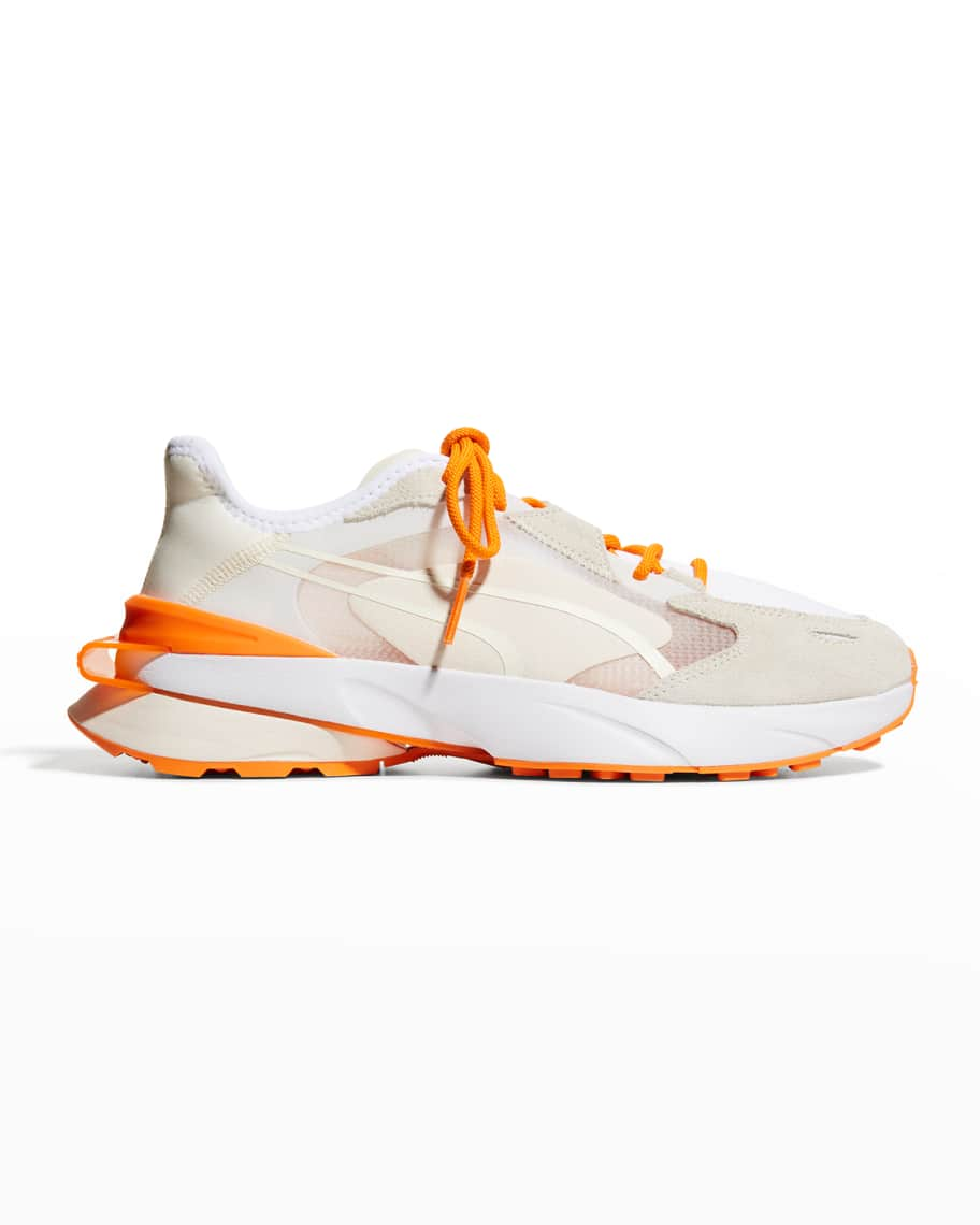 Puma x Men's PWRFRAME OP-1 Clear Mesh Sneakers | Neiman Marcus