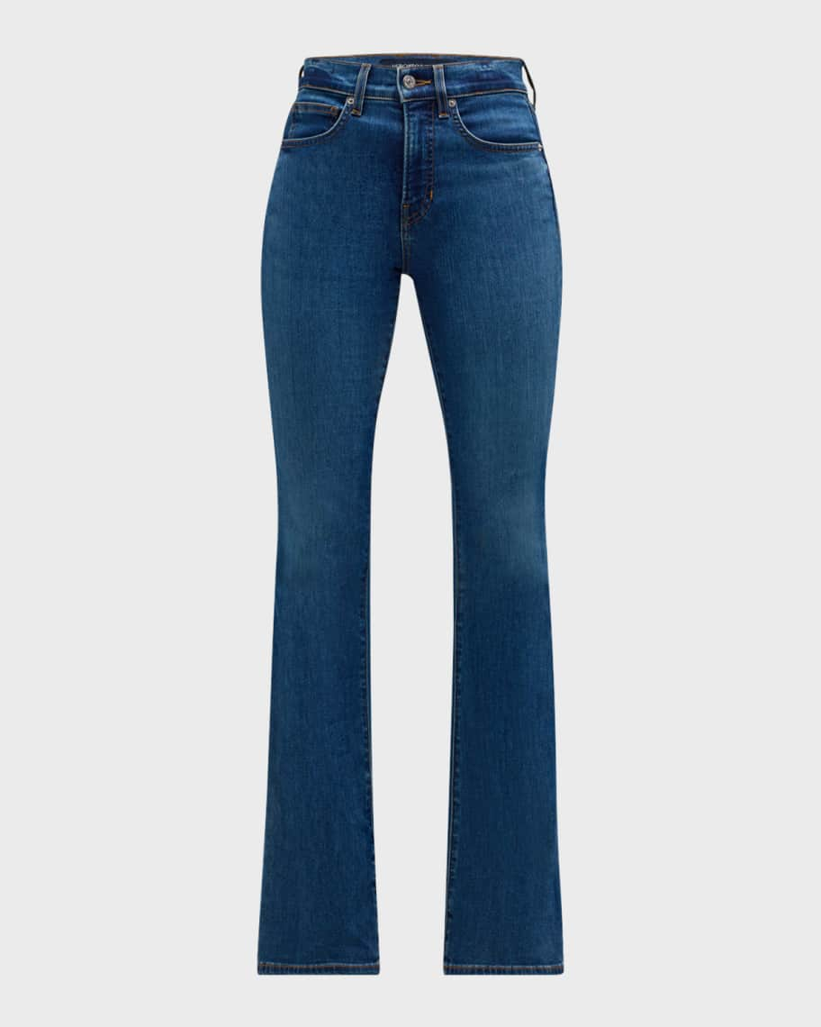 Veronica Beard Beverly High-Rise Skinny Flare Jeans | Neiman Marcus