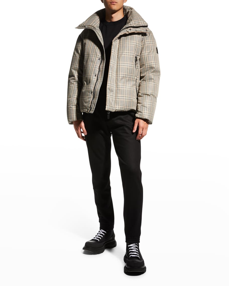Mackage Men s Davis Cloud Plaid Puffer Coat Neiman Marcus