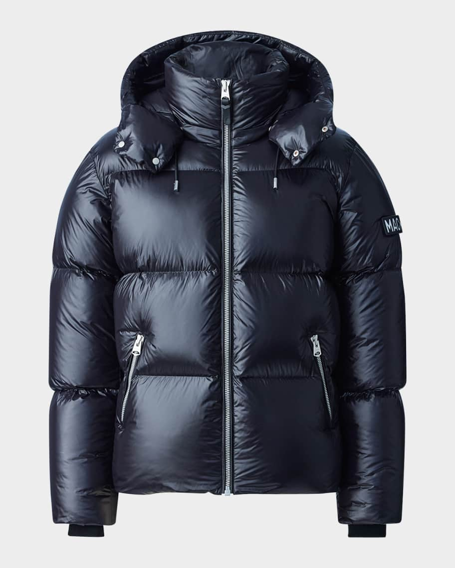 Mackage Men's Kent Short Hooded Puffer Coat | Neiman Marcus