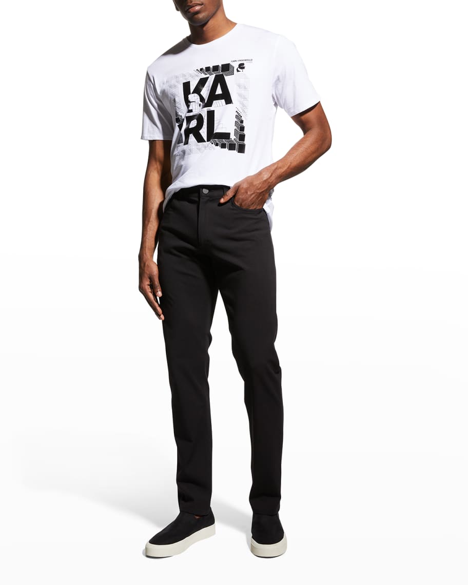 Karl Lagerfeld Paris Men's FoilLogo TShirt Neiman Marcus