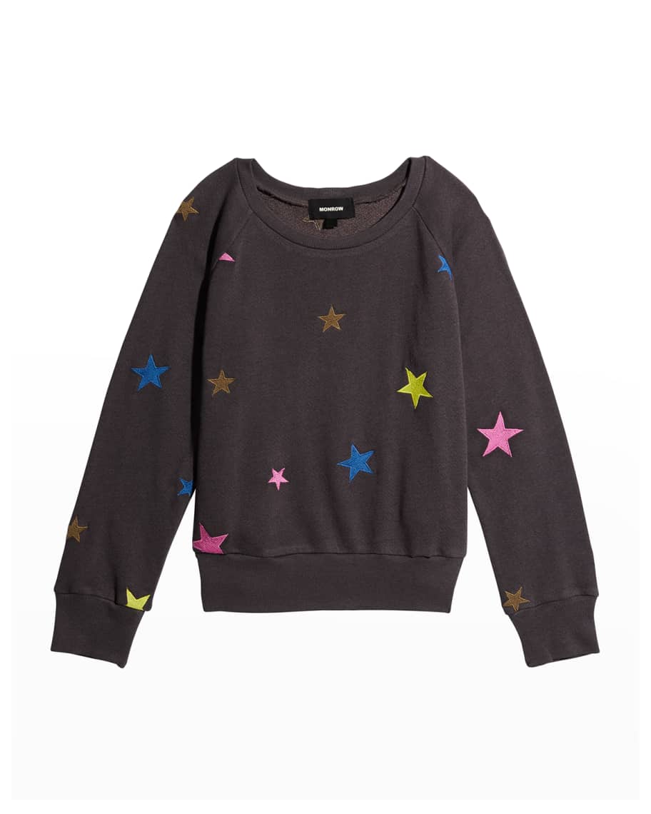 Monrow star sales raglan sweatshirt