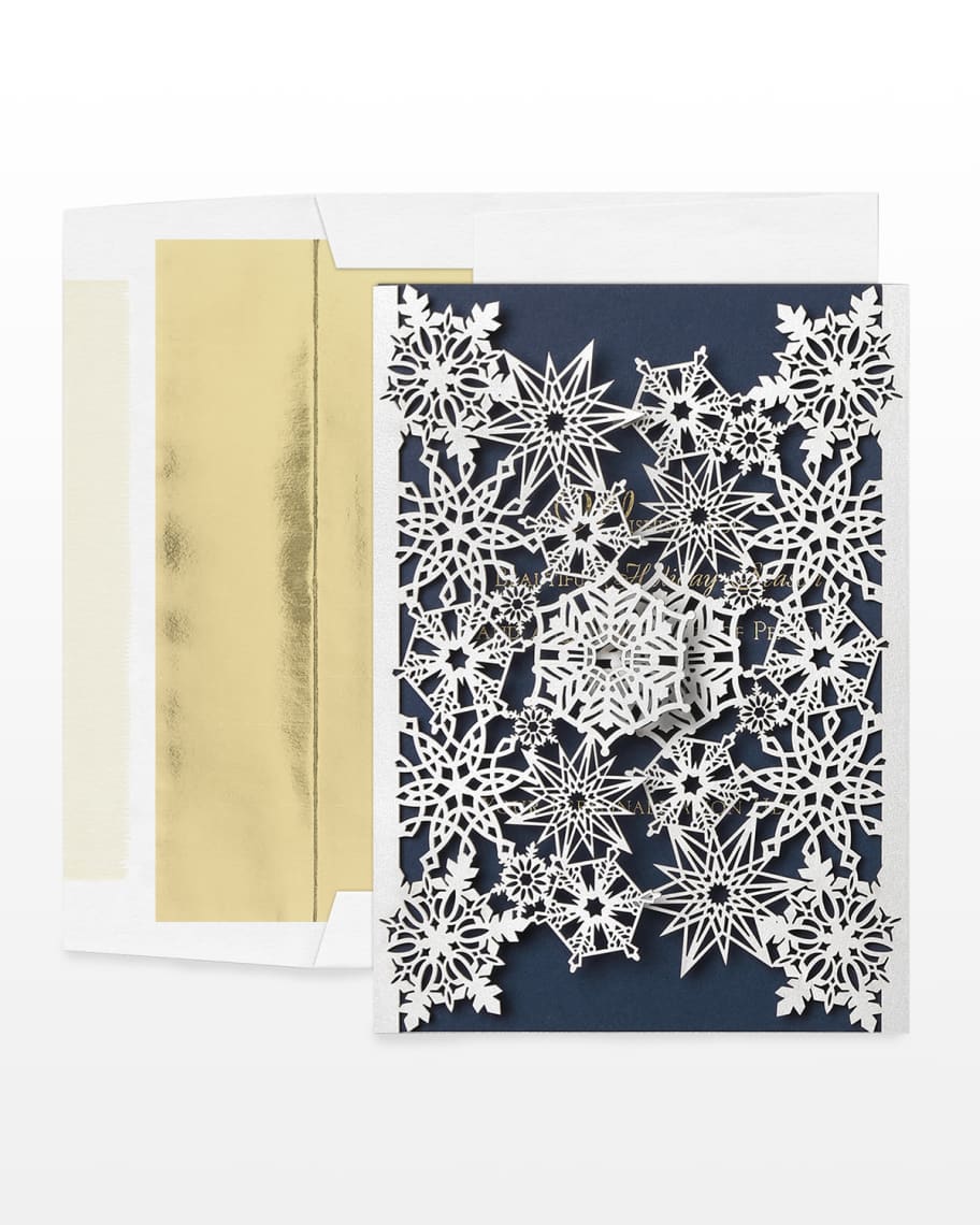 Carlson Craft SnowFilled Dreams 25Piece Holiday Folded Cards Set