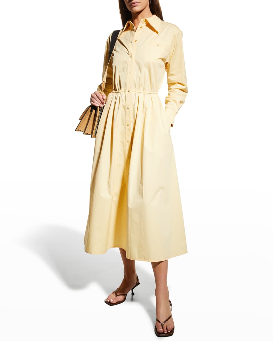 Tory Burch Eleanor Dress  Cotton Poplin Shirtdress - Style Charade