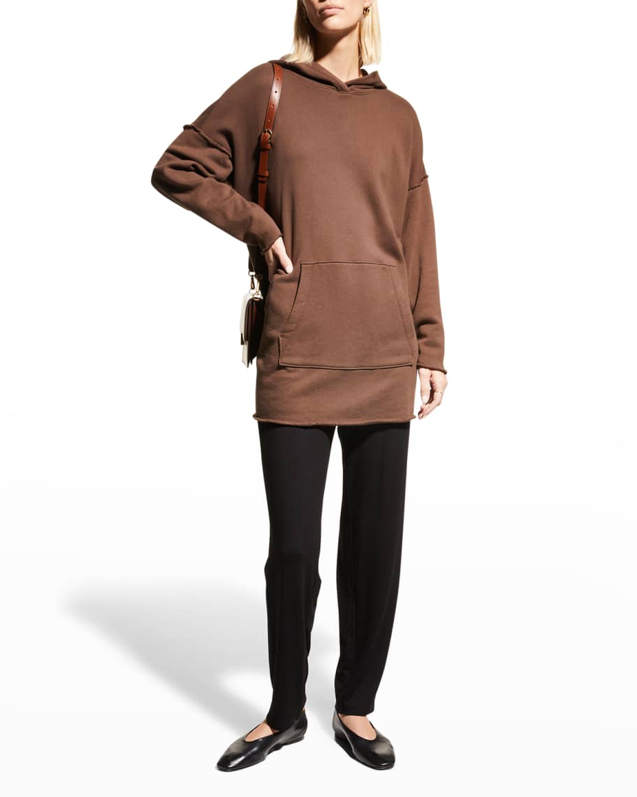 Eileen Fisher Organic Cotton French Terry Hooded Tunic | Neiman Marcus
