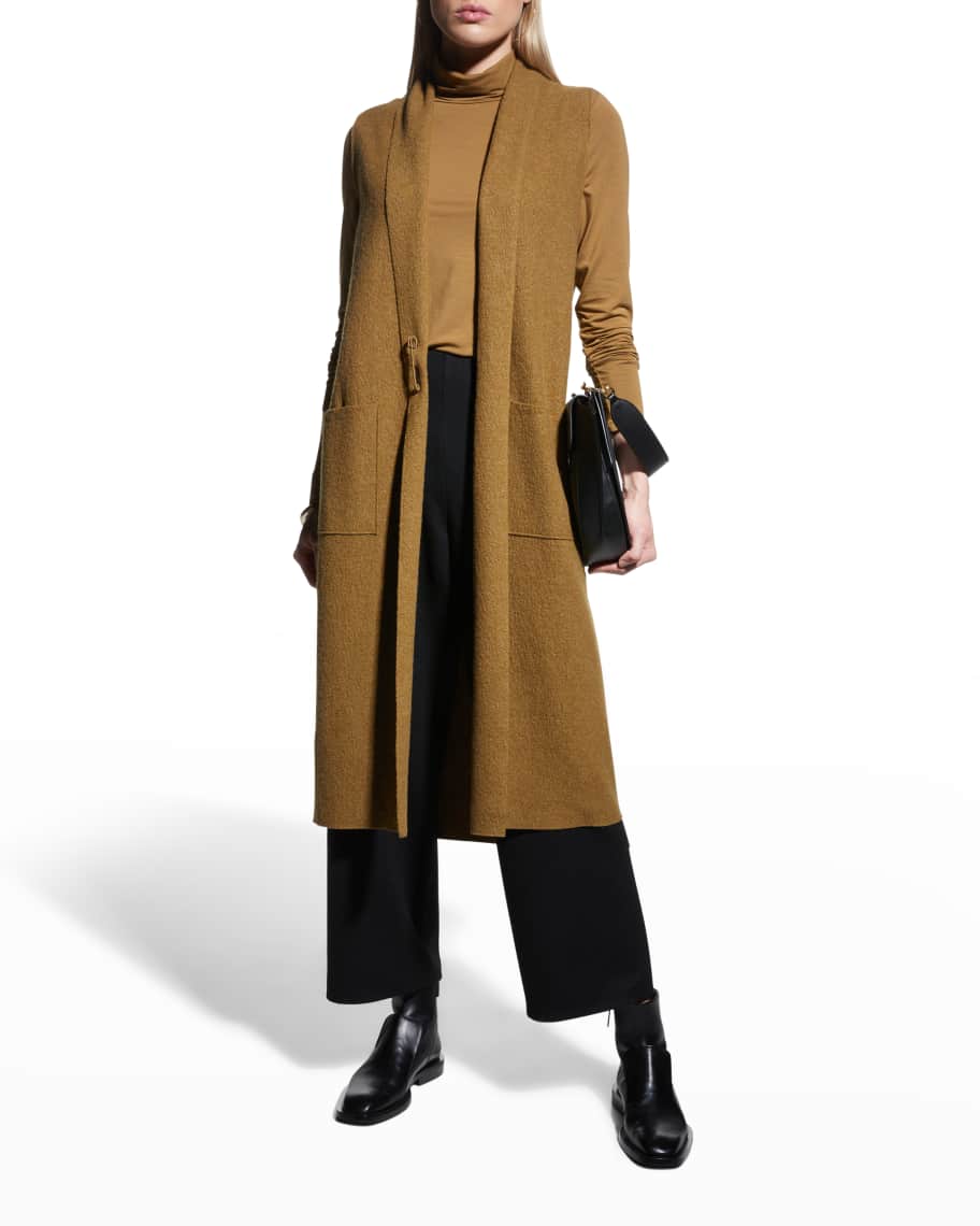 eileen fisher shawl collar vest