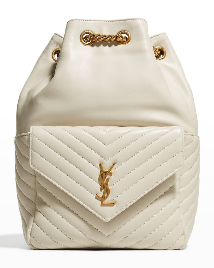 Saint Laurent - Joe Mini YSL Quilted Lambskin Bucket Bag in 2023