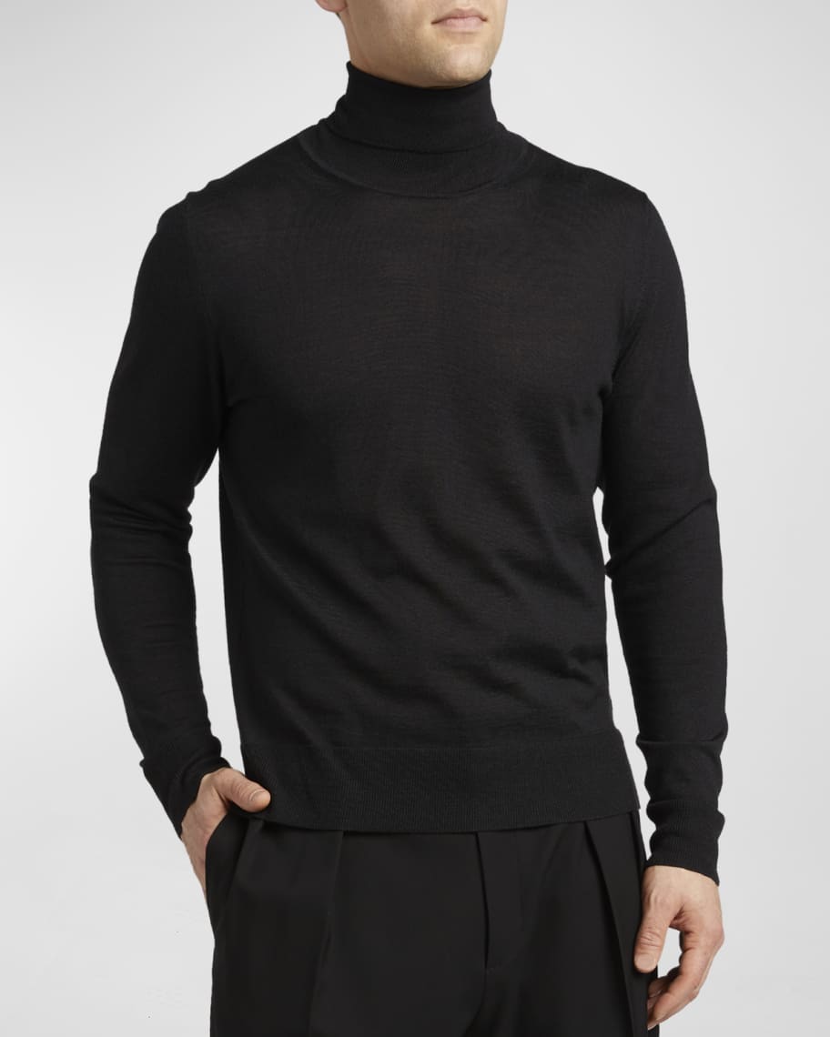 Samuel - Turtleneck Jumper in Silk Wool
