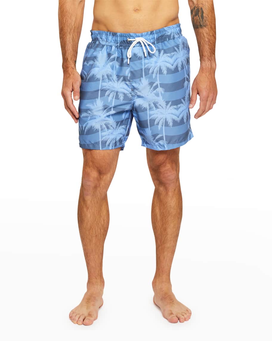 Sol Angeles Men's Palm Waves Swim Shorts | Neiman Marcus