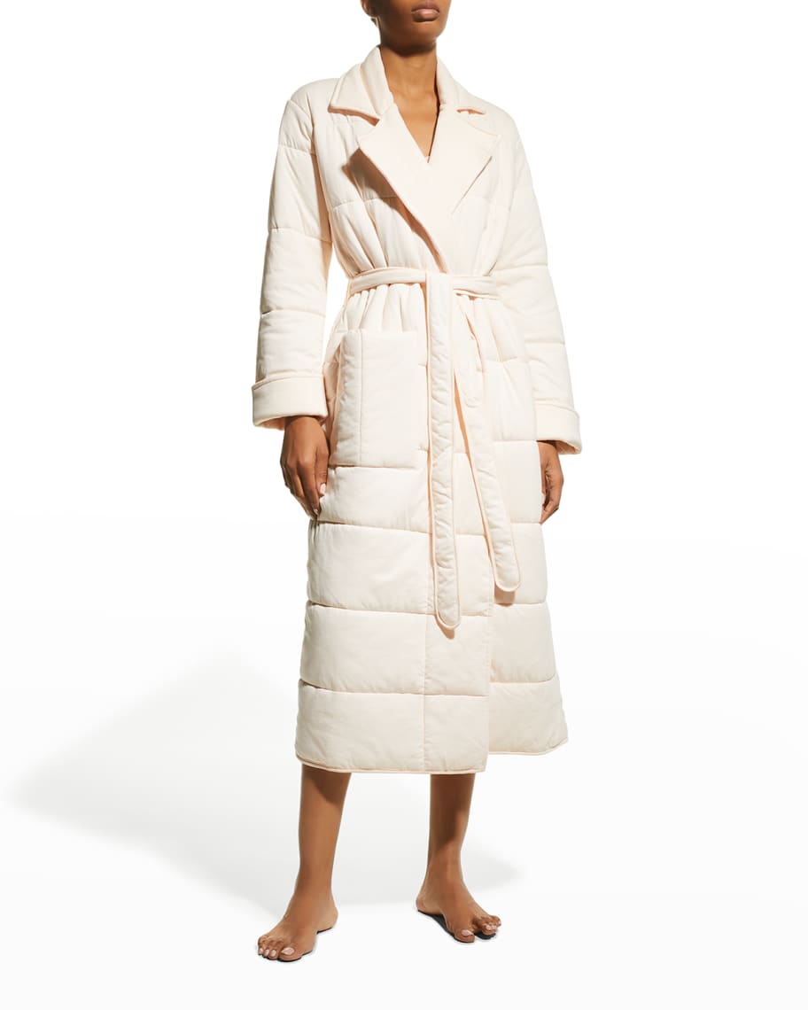 Skin Sonya Quilted Cotton Robe | Neiman Marcus
