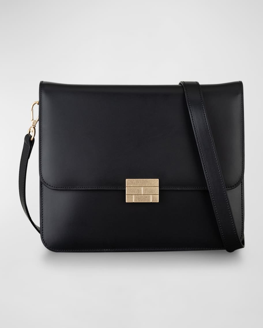 FRAME Le Signature Smooth Leather Crossbody Bag | Neiman Marcus