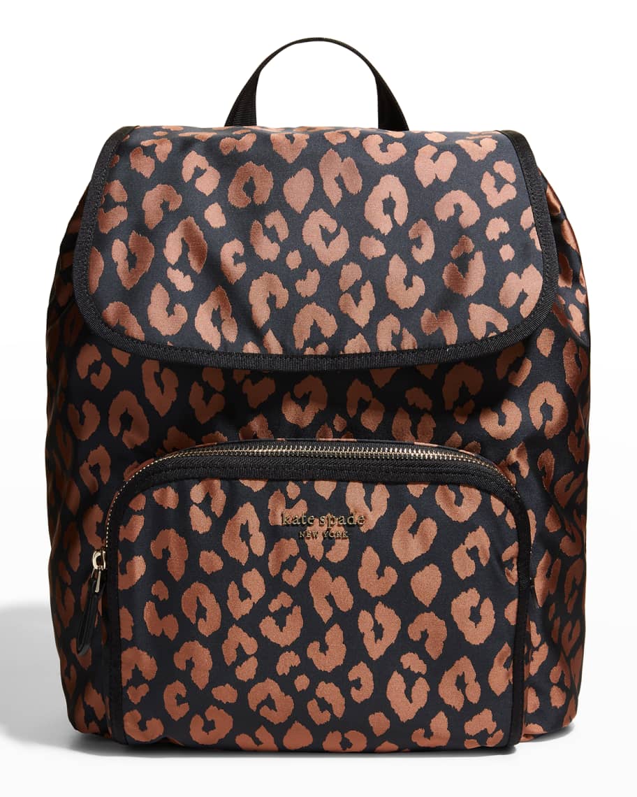 Kate Spade Leopard Print Backpack in Brown